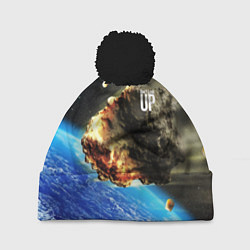Шапка с помпоном Комета, перед столкновением с Землёй!, цвет: 3D-черный