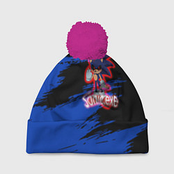 Шапка с помпоном Sonic Exe Игра класс!, цвет: 3D-малиновый