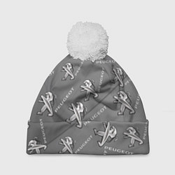 Шапка с помпоном Peugeot: Pattern, цвет: 3D-белый