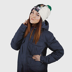 Шапка с помпоном SAGE VALORANT, цвет: 3D-зеленый — фото 2