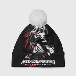 Шапка с помпоном Metal Gear Rising - game hero, цвет: 3D-белый