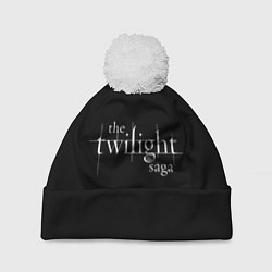 Шапка с помпоном The twilight saga, цвет: 3D-белый