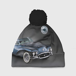 Шапка с помпоном Buick Wildcat - cabriolet, цвет: 3D-черный