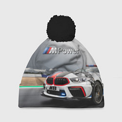 Шапка с помпоном BMW M8 Safety car, цвет: 3D-черный