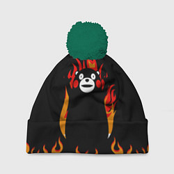 Шапка с помпоном Восхваляющий Кумамон - Тайна Кумамона, цвет: 3D-зеленый