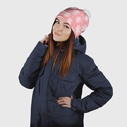 Шапка с помпоном Снегопад, цвет: 3D-белый — фото 2