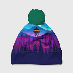 Шапка с помпоном Firewatch, цвет: 3D-зеленый