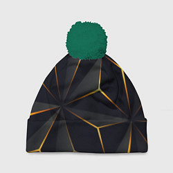 Шапка с помпоном Hexagon Line Smart, цвет: 3D-зеленый