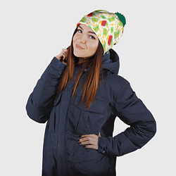 Шапка с помпоном Cash, цвет: 3D-зеленый — фото 2