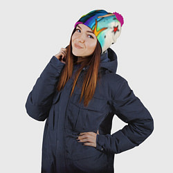 Шапка с помпоном Le Petit Prince, цвет: 3D-малиновый — фото 2