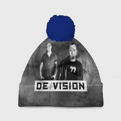 Шапка с помпоном Devision - a band from germany, цвет: 3D-тёмно-синий