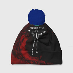 Шапка с помпоном Depeche Mode - personal jesus dave, цвет: 3D-тёмно-синий
