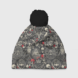 Шапка c помпоном Колдовство и чёрная магия