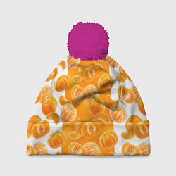 Шапка c помпоном Мандарины