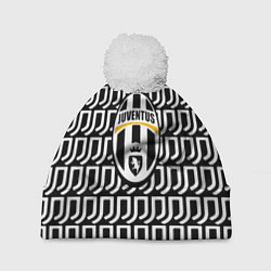 Шапка с помпоном Juventus pattern fc, цвет: 3D-белый