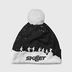 Шапка c помпоном Skillet rock music band