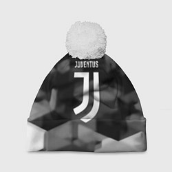 Шапка с помпоном Juventus geometry fc, цвет: 3D-белый
