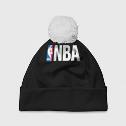 Шапка с помпоном NBA logo sport, цвет: 3D-белый