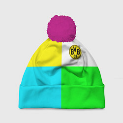 Шапка с помпоном Borussia color cport, цвет: 3D-малиновый