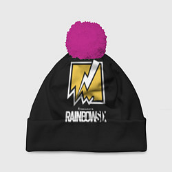 Шапка c помпоном Rainbow six game steel ubisoft