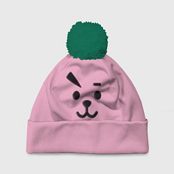 Шапка с помпоном BT21 Cooky, цвет: 3D-зеленый