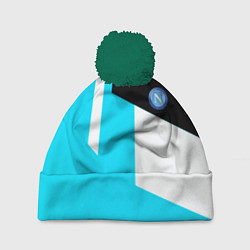 Шапка с помпоном Napoli geometry fc, цвет: 3D-зеленый