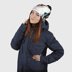 Шапка с помпоном State of decay краски, цвет: 3D-черный — фото 2