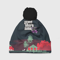 Шапка c помпоном GTA tropix game