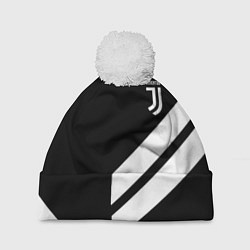 Шапка c помпоном Juventus line white