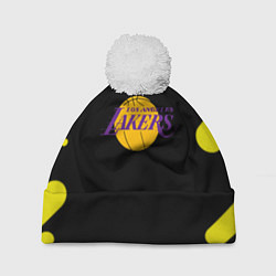 Шапка с помпоном Lakers club, цвет: 3D-белый