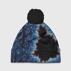 Шапка c помпоном Психоделика абстракця