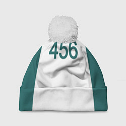 Шапка с помпоном Форма номер 456, цвет: 3D-белый