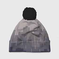 Шапка c помпоном Вечерний дождь