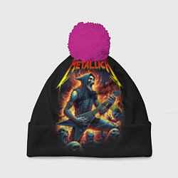 Шапка c помпоном Metallica - James Alan Hatfield