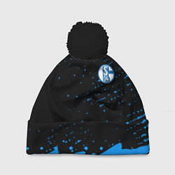Шапка c помпоном Schalke 04 fc blue color