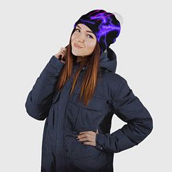 Шапка с помпоном Monster energy неоновый шторм, цвет: 3D-белый — фото 2