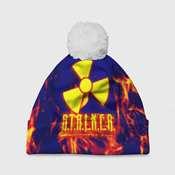 Шапка с помпоном Stalker fire, цвет: 3D-белый