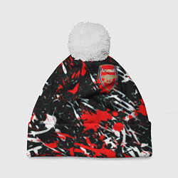 Шапка c помпоном Arsenal краски текстура