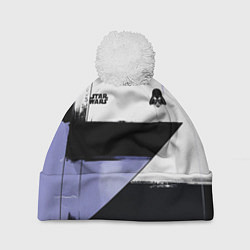 Шапка с помпоном Дарт Вейдер Звездные войны, цвет: 3D-белый