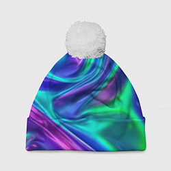 Шапка c помпоном Neon waves