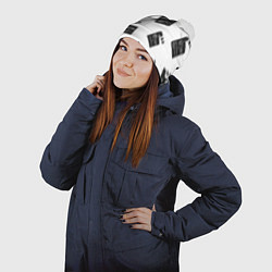 Шапка с помпоном Съёмочная хлопушка, цвет: 3D-белый — фото 2