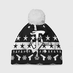 Шапка c помпоном Doom x csgo winter