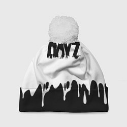 Шапка c помпоном DayZ краски подтёки