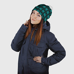 Шапка с помпоном Color neon blue, цвет: 3D-белый — фото 2