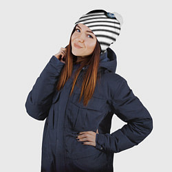 Шапка с помпоном Chelsea geometry sport, цвет: 3D-белый — фото 2