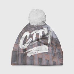 Шапка с помпоном City, Кемерово, цвет: 3D-белый