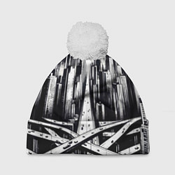 Шапка с помпоном American metropolis, цвет: 3D-белый