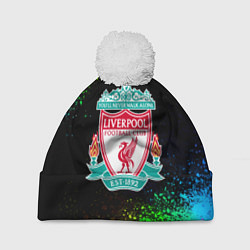 Шапка с помпоном Liverpool краски градиент, цвет: 3D-белый