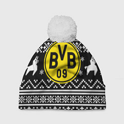 Шапка c помпоном Borussia x fortnite pattern
