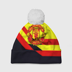 Шапка c помпоном Манчестер Юнайтед геометрия спорт